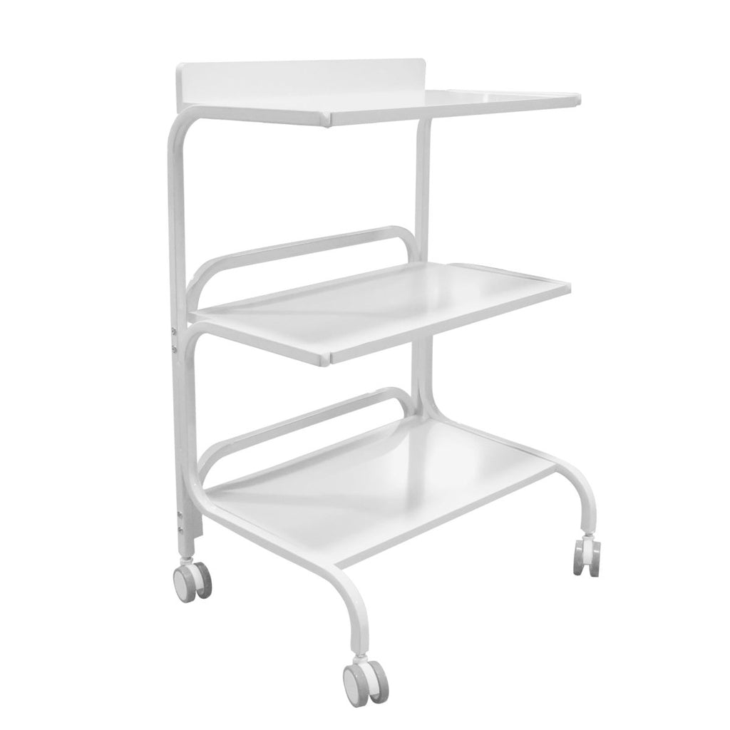 Multi-Function White Frameless Metal Trolley - GreenLife-Trolley