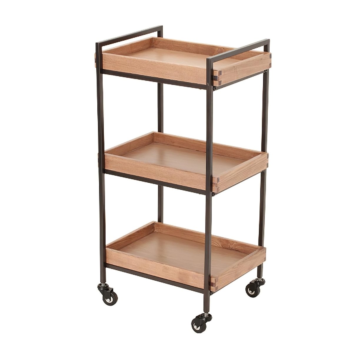 Beauty Wooden Three Shelves Trolley - ST481 - GreenLife-Trolley