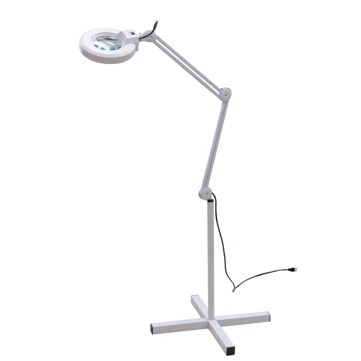 LED 5X Rolling Magnifying Lamp with Adjustable Arms and Rolling stand - GreenLife-Magnifying Lamp