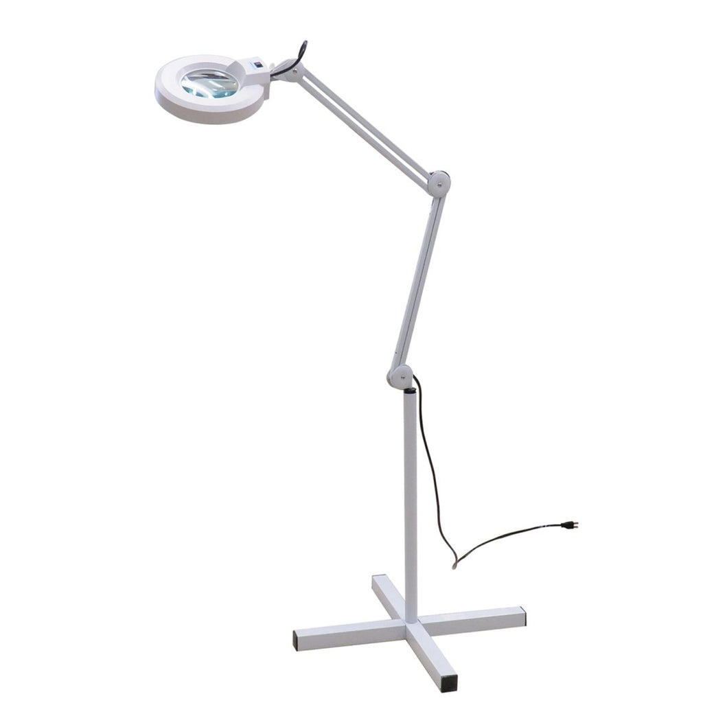 LED 5X Rolling Magnifying Lamp with Adjustable Arms and Rolling stand - GreenLife-Magnifying Lamp