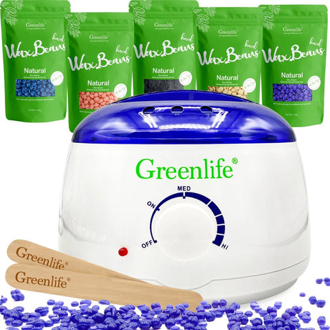 Hair Removal Wax Warmer Kit (Hard wax + Spatula) - GreenLife-Wax Warmer