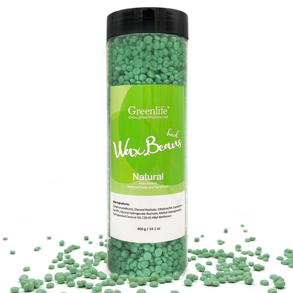 Canned Wax 400g Hard Wax Beads For Hair Removal - GreenLife-Wax Supplies