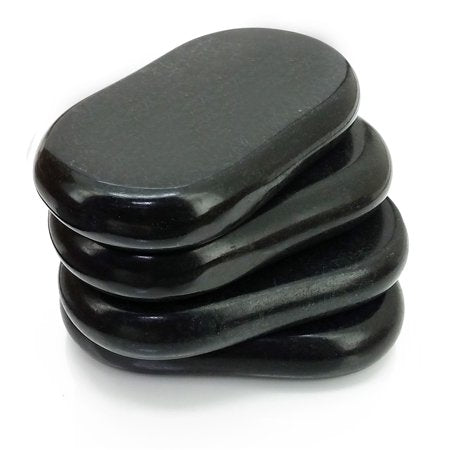 X-Large Massage Ovular Basalt Stone 4Pcs Pack