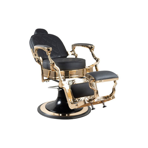 Luxury Vintage Barber Chair FR-58039HC (Gold & Black) - GreenLife-121921A