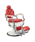 Luxury Vintage Barber Chair FR-58024HC (Red+White) - GreenLife-121942A