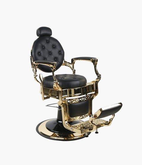 Premium Antique Golden Salon Barber Chair - BC 951