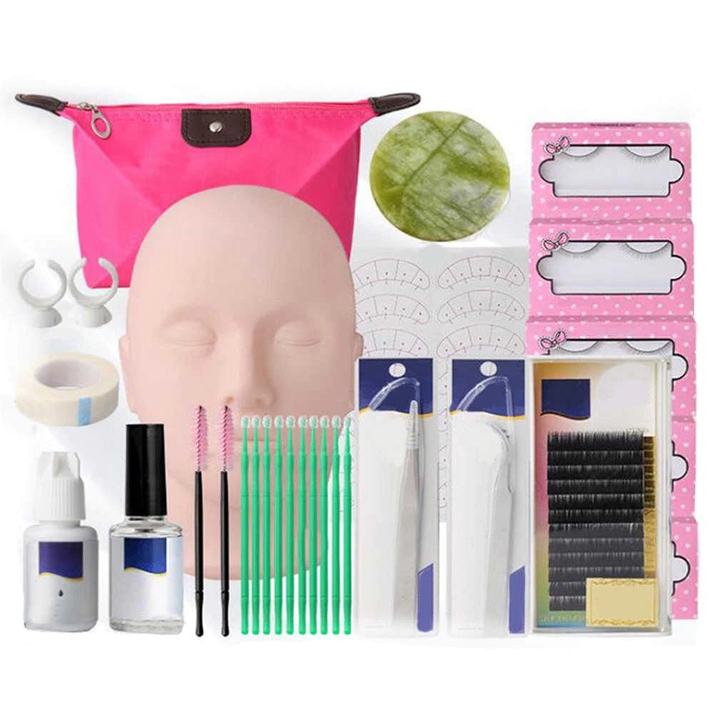 False Eyelashes Extension Practice Exercise Set - GreenLife-Eyelash Supplies