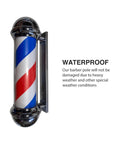 LED Blue Red Stripes Rotating Barber Shop Pole 27.6in - BP 839 - GreenLife-201839
