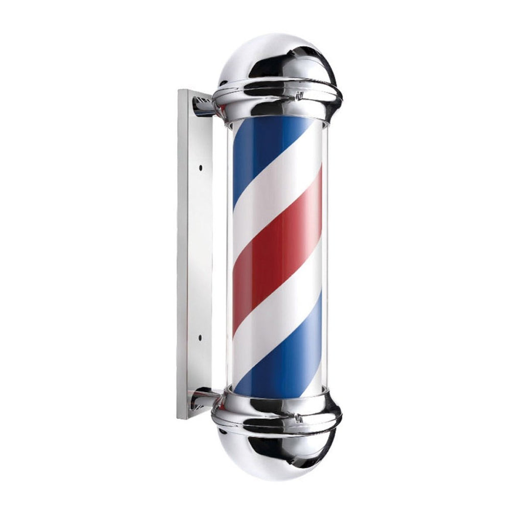 LED Blue Red Stripes Rotating Barber Shop Pole 27.6in - BP 839 - GreenLife-201839