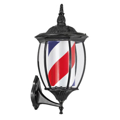 LED Blue Red Stripes Rotating Barber Shop Pole (Black) - BP 849 - GreenLife-Barber Pole