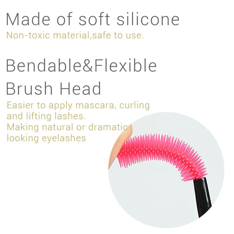Silicone Eyelash Brush Mascara Wands Applicator - GreenLife-Eyelash Brush