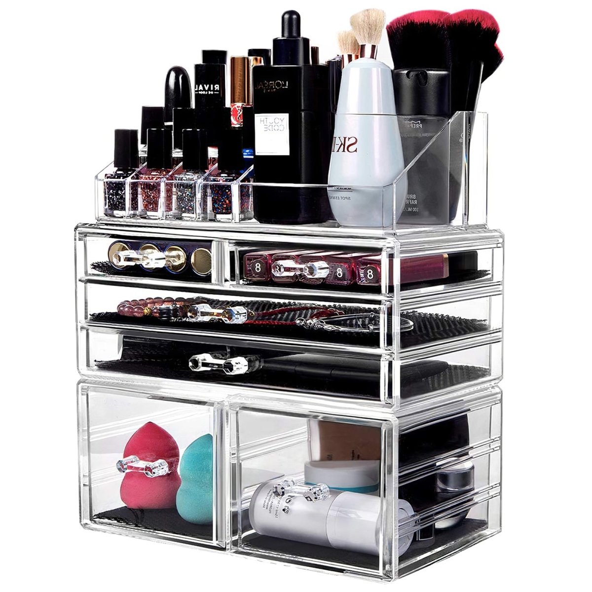 Acrylic Makeup Organizer case - GreenLife-Beauty Supplies
