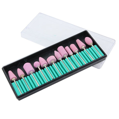 12 Pcs Nail Drill Bits Kit - GreenLife-Manicure Supplies