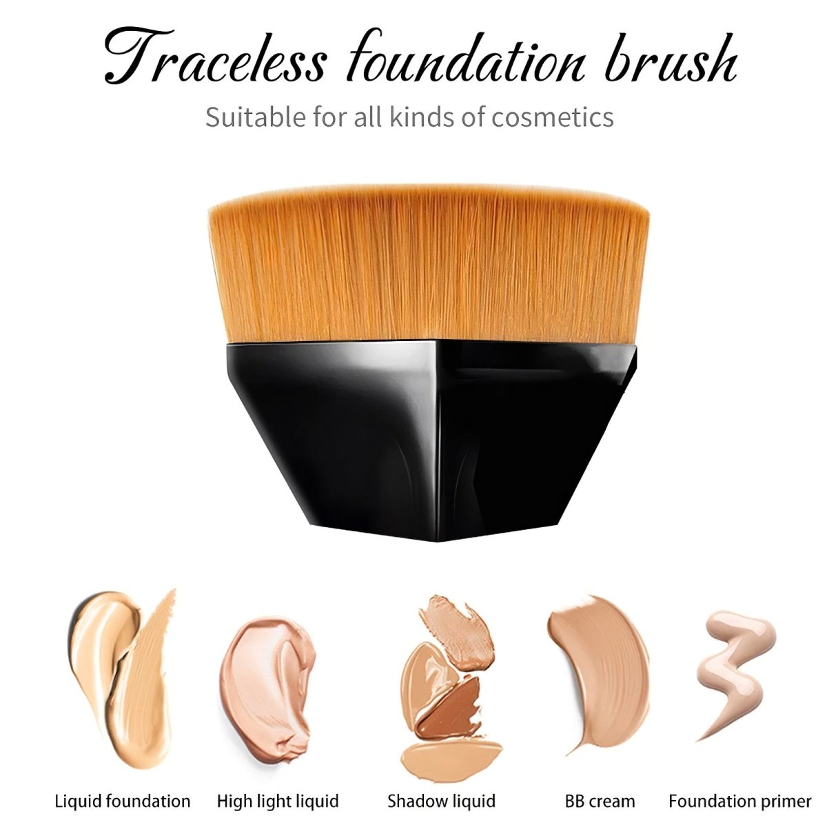 55 Oval Foundation Brush - GreenLife-Beauty Supplies