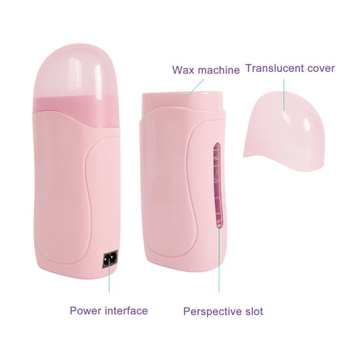 Single Handheld Depilatory Roll on Wax Heater Roller (Rounded Lid)