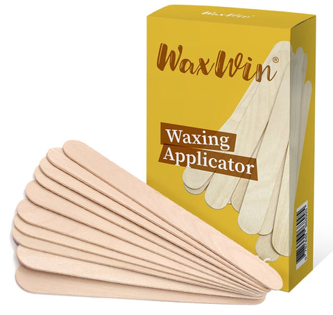 Gwong 50Pcs Disposable Wax Waxing Applicator Body Hair Removal Wooden Sticks  Spatula 