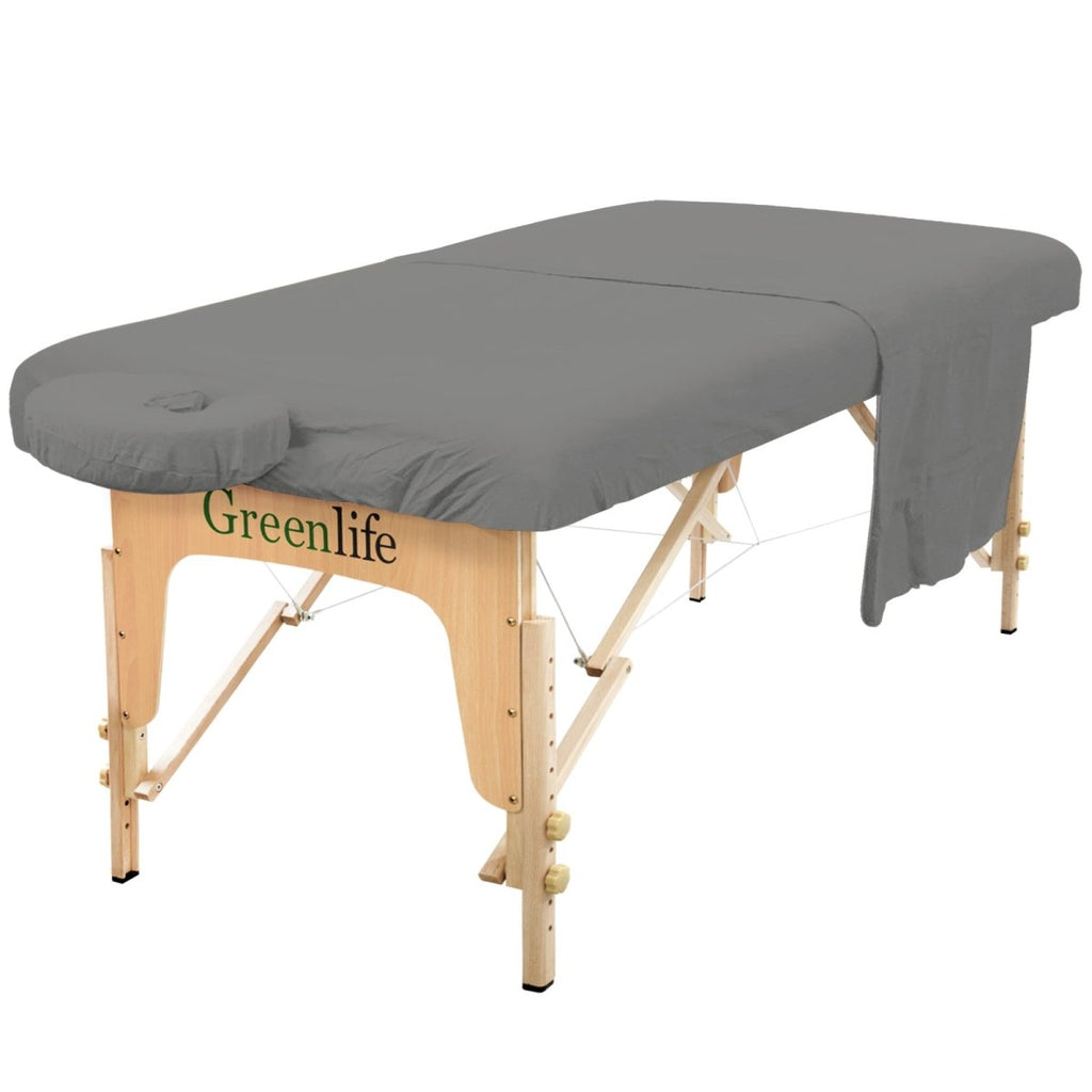 Flannel 3 Pieces Massage Table Sheet Set - GreenLife-701211