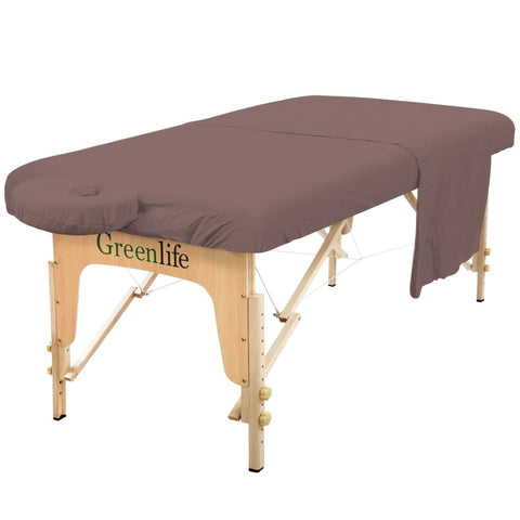 Flannel 3 Pieces Massage Table Sheet Set - GreenLife-Sheet Set