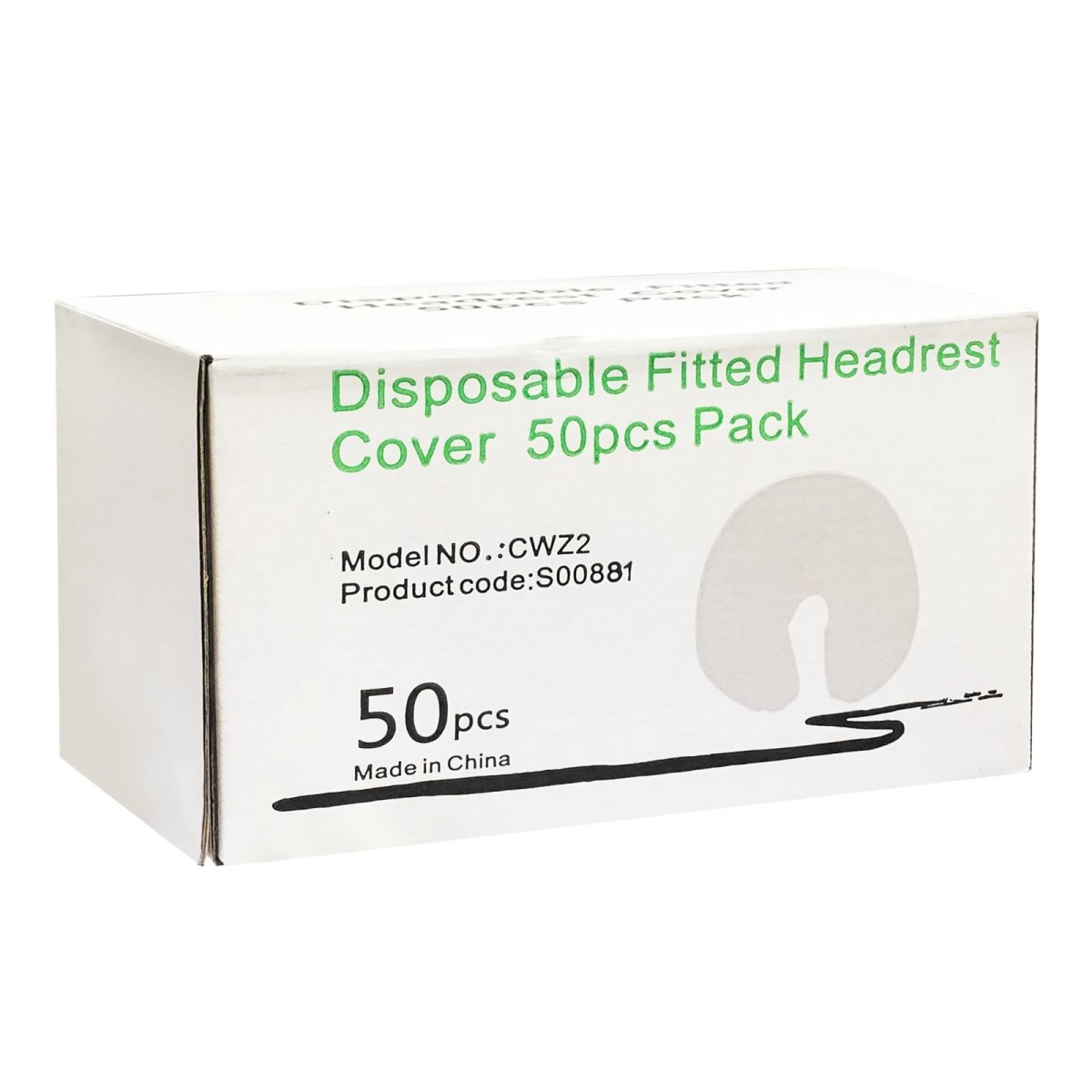 Disposable Face Cradle Cover - Fitted 50 pcs/Box - GreenLife-Disposable Headrest Cover