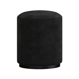 Black Round Stool with Chic Design - GreenLife-