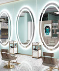 Ellipse Oval LED Salon Mirror - GreenLife-