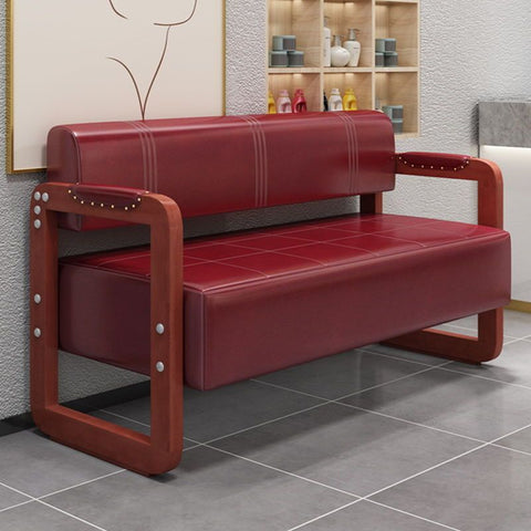 Solid Wood Beauty Salon Rest Area Sofa and Waiting Chairs - GreenLife-
