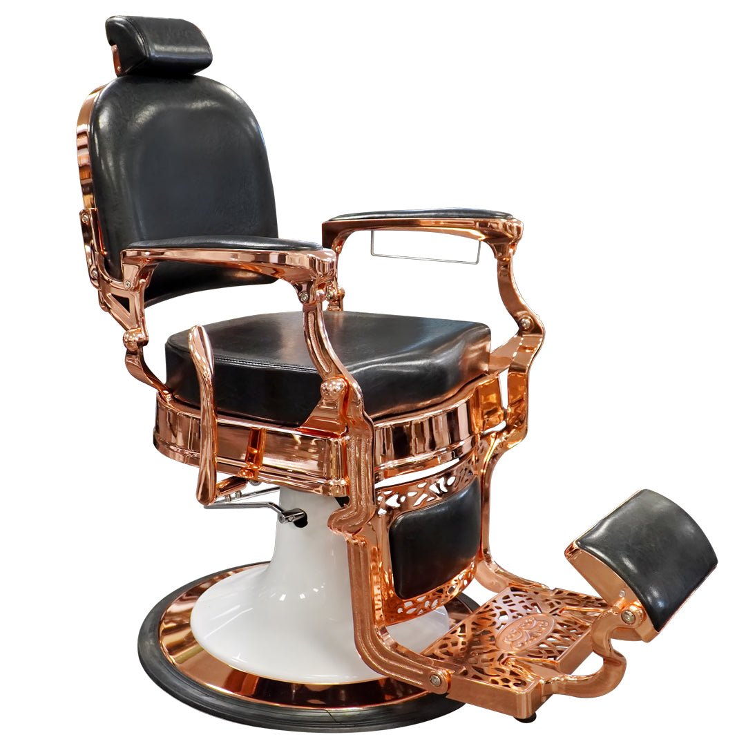 Premium Antique Golden Salon Barber Chair - GreenLife-