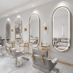Luna Oval LED Salon Mirror - GreenLife-salon Mirror
