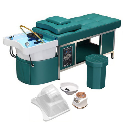 Luxury Multifunctional Pedicure and Massage Table with Backwash Shampoo Sink - GreenLife-Pedicure Chair
